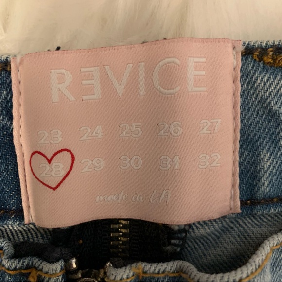 REVICE Ying Yang Two-Tone Zipper Wrapped Crop Jeans 28w - Picture 7 of 16